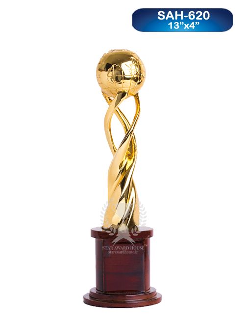 Metal Globe Trophy